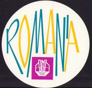 Etichetă Romania ONT Carpați România comunistă