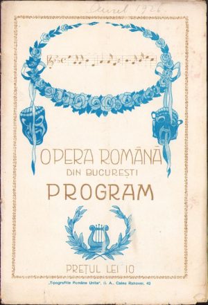 Program Opera Română București, 1926
