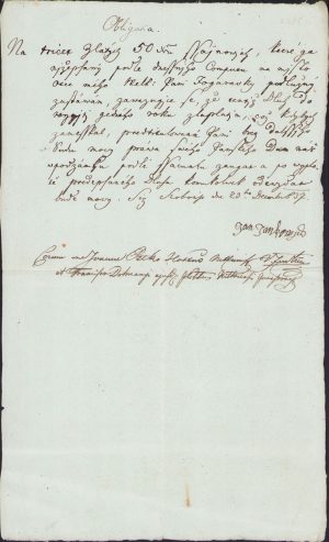 Chitanță olografă, 1837, în limba slovacă, filigran stema Ungariei