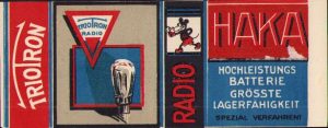 Reclamă Triotron Radio HAKA, interbelică