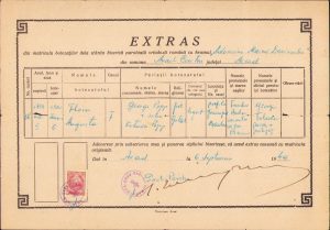 Extras matriculă botezați greco-catolică, Arad, 1949