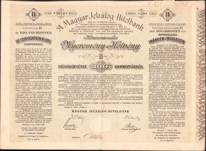 Acțiune A Magyar Jelzalog Hitelbank, 1906