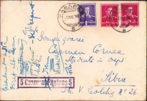Scrisoare olografă a lui Octavian Metea, 1944