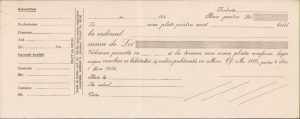 Bilet la ordin, perioada regalității, România