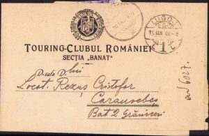 Manșetă publicație Touring Clubul României, secția Banat, 1936