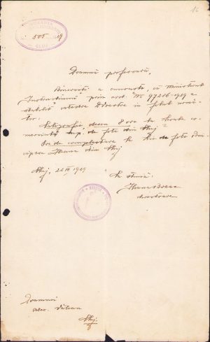 Act învățătoare, 1929, Școala profesională fete Cluj