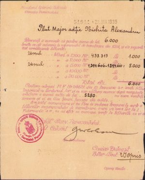 Borderou proprietate titlu Împrumutul de înzestrare 1934
