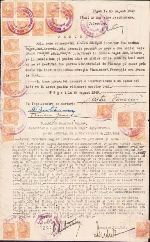 Procură, 1949, Făget, județul Timiș