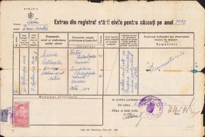 Extras registru stare civilă, 1943, Deta, județul Timiș