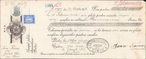 Cambie, 1934, Lugoj, ștampilă B.N.R.