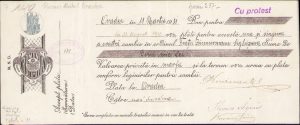 Cambie cu protest cambial, 1931, Oradea - Frații Zimmermann, Sighișoara