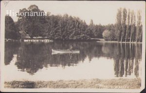 Clișeu Chaland Craiova Parcul Bibescu pentru carte poștală