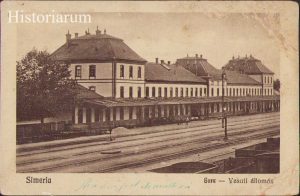Simeria, Gara, Vasuti állomás, carte poștală