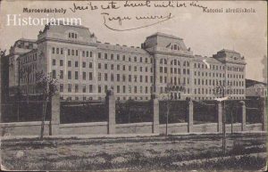 Marosvásárhely Katonai alreáliskola, Liceul militar Târgu Mureș, carte poștală