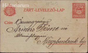 Carte poștală austro-ungară, 1916, circulată Caransebeș