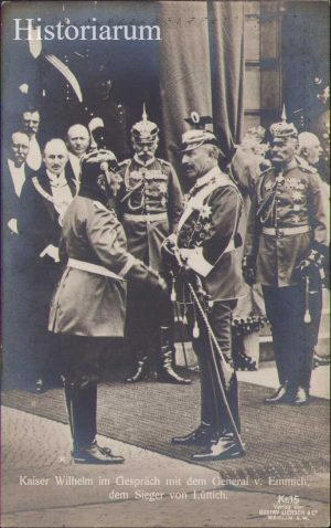 Kaiser Wilhelm și general Emmich, carte poștală
