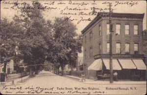 Taylor Street, West New Brighton, Richmond Birough NY, carte poștală