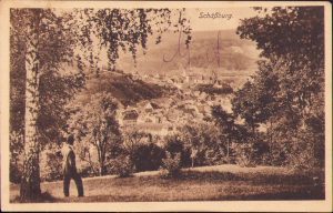 Schassburg, Sighișoara, carte poștală, CU DEFECT PE SPATE