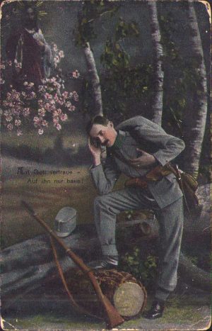 Carte poștală austro-ungară cu tematică militară, Primul Război Mondial