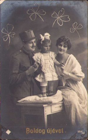 Carte poștală austro-ungară cu tematică militară, 1917, circulată Timișoara, Primul Război Mondial