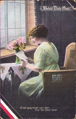 Carte poștală germană, 1918, Feldpost