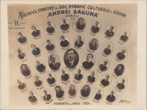 Primul comitet al Societății Române Culturale de Ajutor Andrei Șaguna din Sibiu, 1937