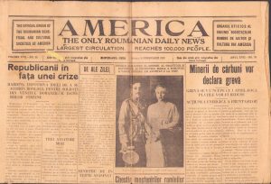 America The only Roumanian daily news, 15 februarie 1922, Cleveland