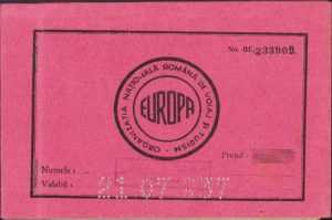 Bilete de tren, România, 1937