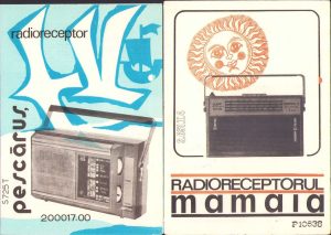 Lot de 17 prospecte radio românești din perioada comunistă
