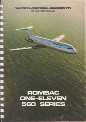 Broșură de promovare a avionului Rombac 1-11, Centrul Național Aeronautic, 1982