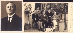 Lot de 2 poze, directorul Băncii Populare din Brașov, Bartos Béla, perioada interbelică