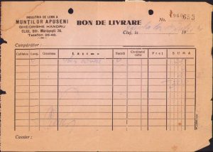 Bon, 1942, Industria de lemn a Munților Apuseni Gheorghe Handru, Cluj