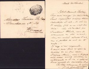 Scrisoare olografă A. A. Djuvara către Lucian Bolcaș, 1899