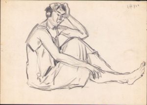 Schiță de Dimitrie "Puiu" Eitel, 1944, nesemnată