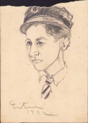 Schiță de Dimitrie "Puiu" Eitel, 1922, semnată