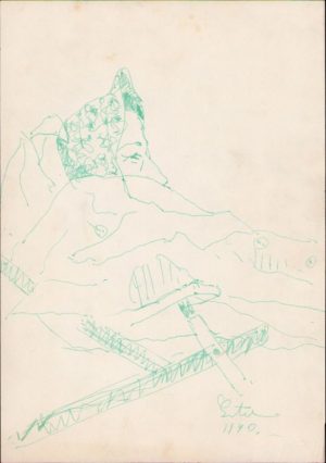 Schiță de Dimitrie "Puiu" Eitel, 1940, semnată