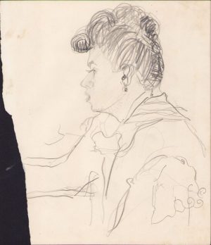 Schiță de Dimitrie "Puiu" Eitel, nesemnată