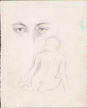 Schiță de Dimitrie "Puiu" Eitel, semnată