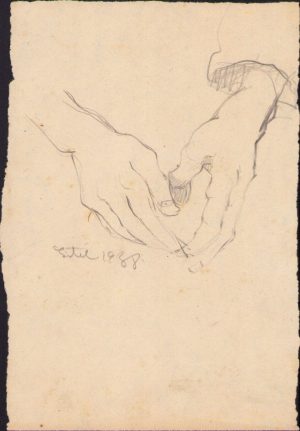 Schiță de Dimitrie "Puiu" Eitel, 1938, semnată