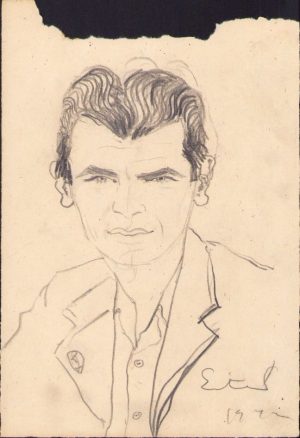 Schiță de Dimitrie "Puiu" Eitel, 1942, semnată