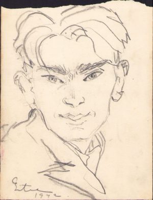 Schiță de Dimitrie "Puiu" Eitel, 1942, semnată
