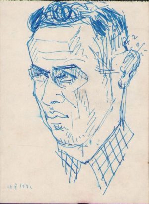 Schiță de Dimitrie "Puiu" Eitel, 1942, semnată