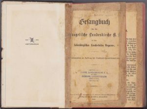 Gesangbuch für die Evangelische Landeskirche A. B.* in den Siebenbürgischen Landesteilen Ungarns, 1898, editura Drotleff, Sibiu