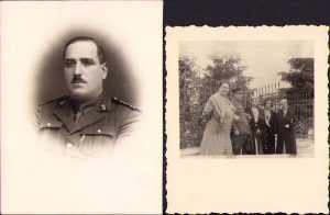 Lot de 2 poze colonel român, perioada interbelică