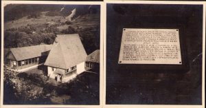 Lot de 2 poze cu casa natală a lui Avram Iancu, 1934 Vidra de Sus (azi Avram Iancu), județul Alba