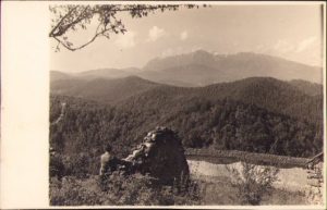 Vedere din cetatea Cisnădioara, perioada interbelică