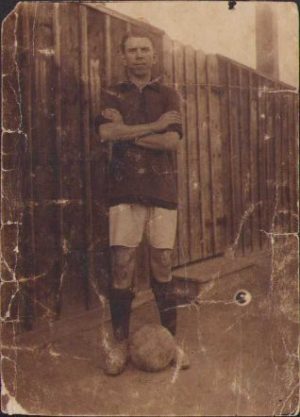 Fotbalist, Arad, 1916, fotografie