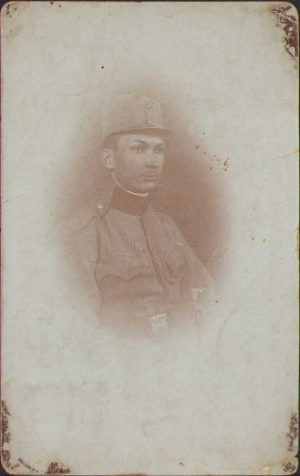 Voluntarul pe timp de 1 an Baugert Peter din Regimentul 43 Infanterie "Rupprecht Kronprinz von Bayern" din Caransebeș, circa anul 1906