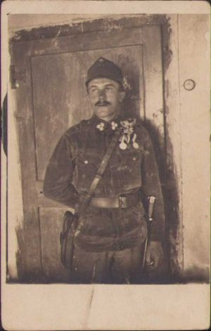 Zugsfuhrer Hentes Emil, decorat, 1918, frontul italian, Cembra, Primul Război Mondial