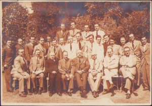 Membri din conducerea Partidului Național Maghiar din România, Országos Magyar Párt, cu semnăturile lor olografe, cca 1930
